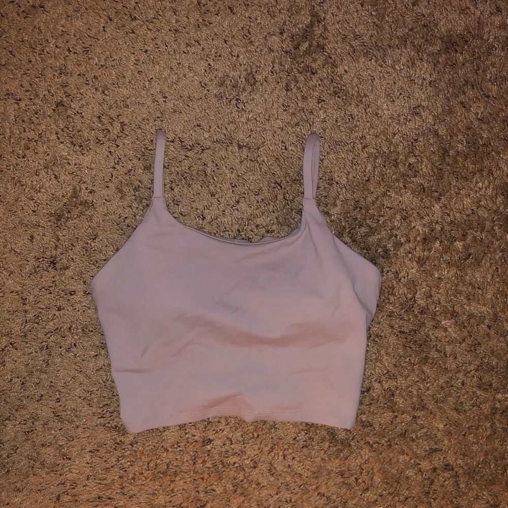 Workout cropped tank